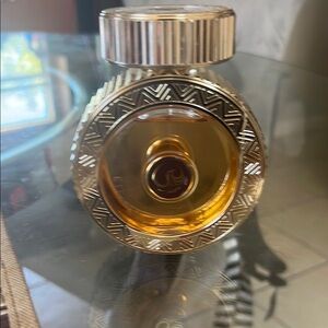 Gold and Amber Perfume Bottle